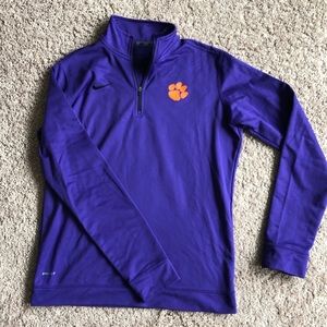 Women’s Clemson Dri-Fit pullover 3/4 zip
